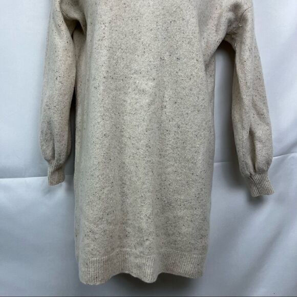 Madewell Oatmeal Sift Wool Sweater Dress - Picture 8 of 16